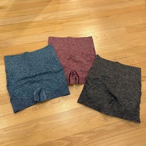 3 Pack Scrunch Gym Shorts